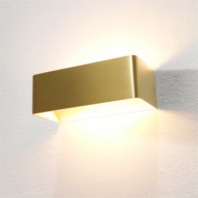 Artdelight Mainz - wandverlichting - 20 x 10 x 7 cm - 2 x 3W dimbare LED incl. - goud geborsteld