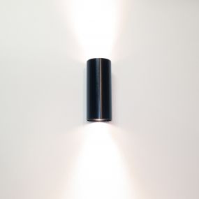 Artdelight Roulo2 - wandverlichting -  Ø 6,5 x 15,4 cm - metallic zwart