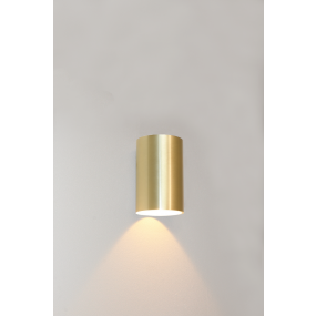Artdelight Brody - wandlamp - Ø 7,2 x 11 cm - 4W LED incl. - IP54 -  geborsteld goud