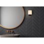 Lucide Jelte - wandverlichting - 12 x 15 x 12 cm - IP44 - zwart en opaal