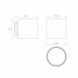 Lucide Jelte - wandverlichting - 12 x 15 x 12 cm - IP44 - zwart en opaal
