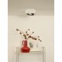 Lucide Zefix - opbouwspot 1L - 18,5 x 18,5 x 9 cm - 12W dimbare LED incl. - dim to warm - wit en zwart