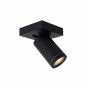 Lucide Taylor - opbouwspot 1L - 10 x 10 x 12,5 cm - 5W dimbare LED incl. - dim to warm - IP44 - zwart