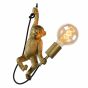 Lucide Extravaganza Chimp - hanglamp - Ø 18 x 185 cm - zwart en goud