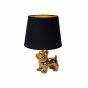 Lucide Extravaganza Sir Winston - tafellamp - Ø 21 x 31,5 cm - zwart en goud