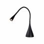 Lucide Zozy - bureaulamp - 12 x 9 x 30,5 cm - 3W dimbare LED incl. - zwart