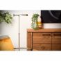 Lucide Nuvola - staanlamp - 126 cm - 9W dimbare LED incl. - satijn chroom