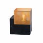 Lucide Renate - wandverlichting - 10 x 10 x 15 cm - zwart en mat goud