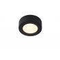 Lucide Brice-Led - plafondverlichting - Ø 11,7 x 3,9 cm - 8W dimbare LED incl. - IP44 - zwart 