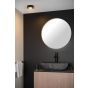 Lucide Brice-Led - plafondverlichting - Ø 11,7 x 3,9 cm - 8W dimbare LED incl. - IP44 - zwart 