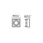 Faro Hyde - inbouwspot - 89 x 89 mm, 83 x 83 mm inbouwmaat - mat wit