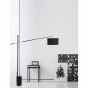 Nova Luce Traccia - staanlamp - 165 cm - zwart