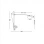 Nova Luce Traccia - staanlamp - 165 cm - zwart