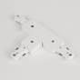 Projectlight T connector - 18,2 x 10,8 x 1,8 cm - wit