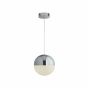 Searchlight Marbles - hanglamp - Ø 25 x 150 cm - 18W dimbare LED incl. - chroom