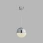 Searchlight Marbles - hanglamp - Ø 25 x 150 cm - 18W dimbare LED incl. - chroom