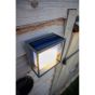 Lutec Curtis - buiten wandverlichting op zonne-energie met bewegingsmelder - 19 x 16,5 x 9,5 cm - 3W LED incl. - IP54 - donkergrijs