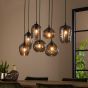 Vico Hexagon - hanglamp - 90 x 30 x 150 cm - fumé