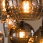 Vico Hexagon - hanglamp - 90 x 30 x 150 cm - fumé