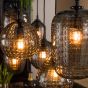 Vico Hexagon - hanglamp - 90 x 30 x 150 cm - fumé