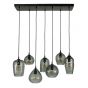 Vico Hexagon - hanglamp - 90 x 30 x 150 cm - fumé