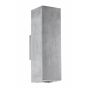 Nova Luce Morena - wandverlichting 2L - 25 cm - grijs beton (laatste stuk)