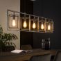 Vico Cubic Tower - hanglamp 5L - 130 x 15 x 150 cm - Oud zilver