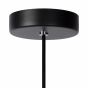 Lucide Masson - hanglamp - Ø 28 x 170 cm - zwart