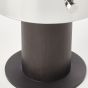 Brilliant Beth - tafellamp - Ø 15 x 26 cm - koffie en rookglas