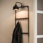 Vico Coat Light Rack - wandverlichting - 44 x 25 x 75 cm - oud zilver