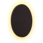 Lucide Glimpse - wandverlichting - Ø 22 x 3,5 cm - 5W LED incl. - zwart