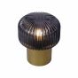Lucide Jany - tafellamp - Ø 16 x 18 cm - mat goud en rook grijs