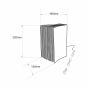 Lucide Extravaganza Livret - tafellamp - 16,5 x 15 x 22 cm - zwart en goud