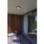 Lutec Helena - wand/plafondverlichting - 22 x 22 x 3,6 cm - 20W LED incl. - donkergrijs - wit