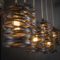 Vico Spindle - Hanglamp - 157 x 15 x 150 cm - leisteengrijs