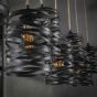 Vico Spindle - Hanglamp - 157 x 15 x 150 cm - leisteengrijs