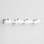 Nova Luce Sabia - spiegellamp - 51 x 9,8 x 7,5 cm - 20W LED incl. - IP44 - chroom
