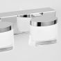 Nova Luce Sabia - spiegellamp - 51 x 9,8 x 7,5 cm - 20W LED incl. - IP44 - chroom