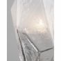 Nova Luce Ice - hanglamp - Ø 29 x 180 cm - wit en transparant