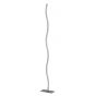 Brilliant Meet - staanlamp - 150 cm - 16W LED incl. - satijn chroom