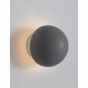 Nova Luce Netune - wandverlichting - 11 x 9,6 x 11 cm - 6W LED incl. - grijs en wit