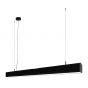 Lichtkoning Linear - hanglamp - 113,5 x 5 x 200 cm - 36W LED incl. - zwart - warm witte lichtkleur
