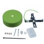 Creative Cables Eiva - zachte siliconen plafondkap - ø 12,5 x 4 cm - IP65 - groen