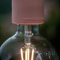 Creative Cables Eiva Pastel - buitenhanglamp met siliconen plafondbevestiging - Ø 12,5 x 164,5 cm - IP65 - zalmroos