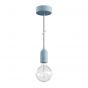 Creative Cables Eiva Pastel - buitenhanglamp met siliconen plafondbevestiging - Ø 12,5 x 164,5 cm - IP65 - zachtblauw