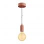 Creative Cables Eiva Pastel - buitenhanglamp met siliconen plafondbevestiging - Ø 12,5 x 164,5 cm - IP65 - zalmroos
