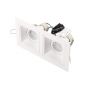 Maxlight Hit - inbouwspot 2L - 215 x 115 mm, 195 x 95 mm inbouwmaat - wit