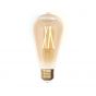 iDual LED-lamp zonder afstandsbediening - Ø 6,4 x 14 cm - E27 - 9W dimbaar - 2200K tot 5500K - amber
