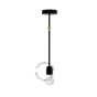 Zangra Porselein - wandlamp & hanglamp - 43 cm - zwart en messing