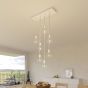 Creative Cables - Rose-One Rechthoekig plafondrozet voor 7 lichtpunten - 67,5 x 22,5 cm - wit